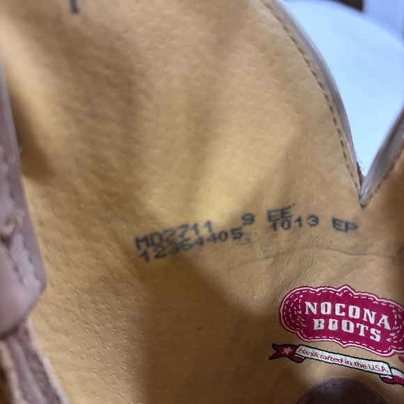 Nocona Men's Legacy Western Boots Tan Brown Brisby Square Toe MD2711 9 EE Wide - Picture 14 of 16